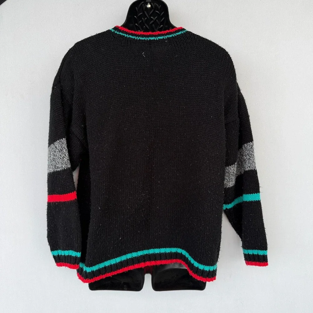 VTG 90s‎ Hollywood & Vine Abstract Sweater Mens Medium Multicolor Geometric